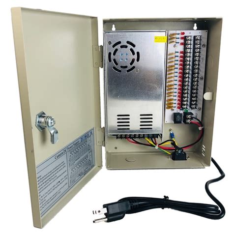 power distribution supply box cctv panel box 12v 15a|90 amp 12v power box.